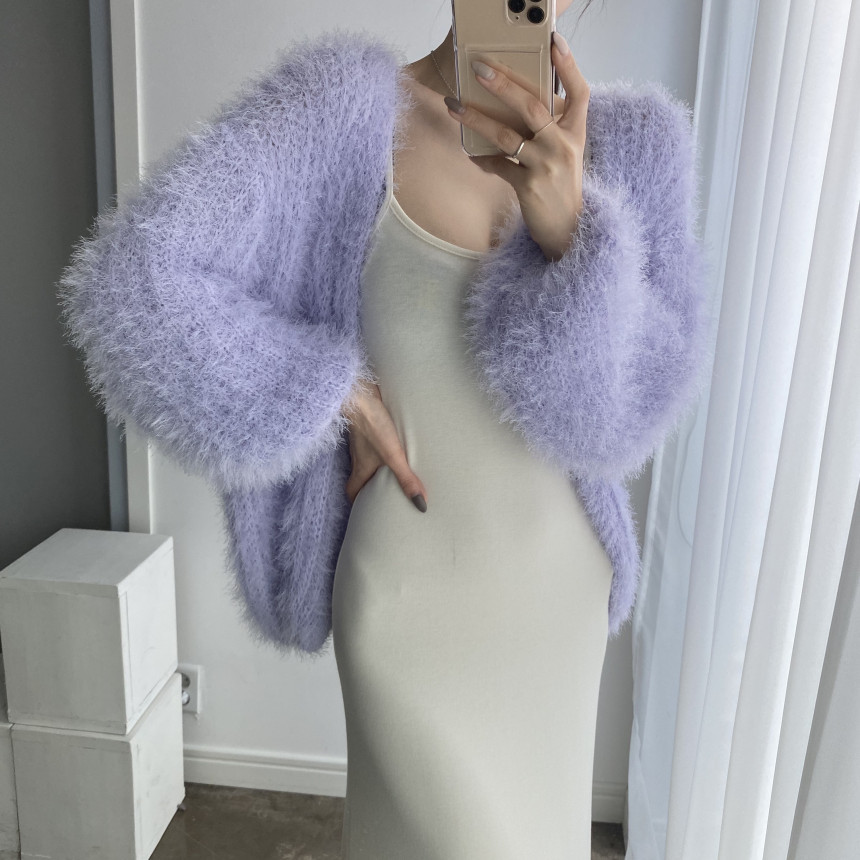 Picture of Soft, Noble and Elegant Mink Velvet Non-Shedding Loose Sweater Cardigan Jacket