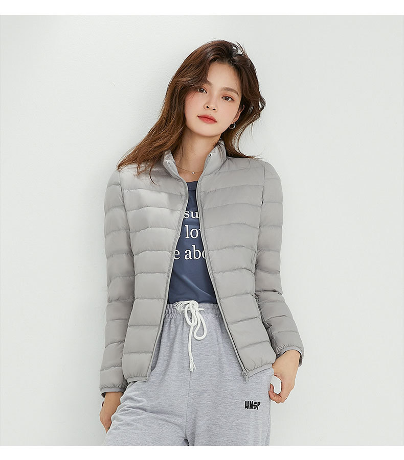 Picture of 90 down down Jacket Women's Hooded Lightweight Short Large Size Lightweight Western Style White Duck down Jacket Pinghu down Jacket Wholesale