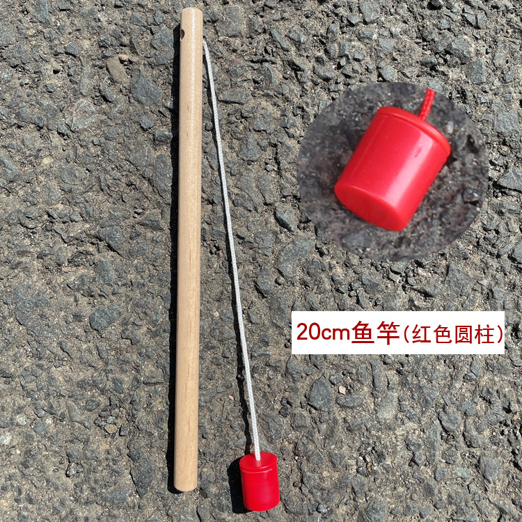 Picture of Children's Magnetic Fishing Rod Toys Wooden Fishing Rod Baby Fishing Toys Game Accessories Kindergarten Magnetic Teaching Aids