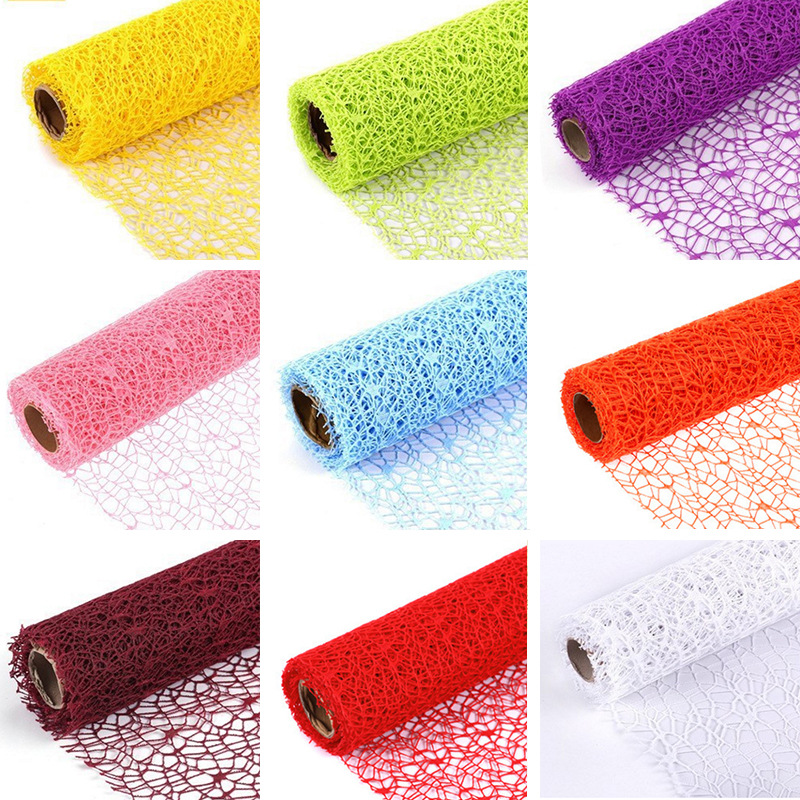 Korean-style jacquard net flower wrapping paper bouquet material yarn rose flower bouquet decorative mesh yarn wrapping gauze manual