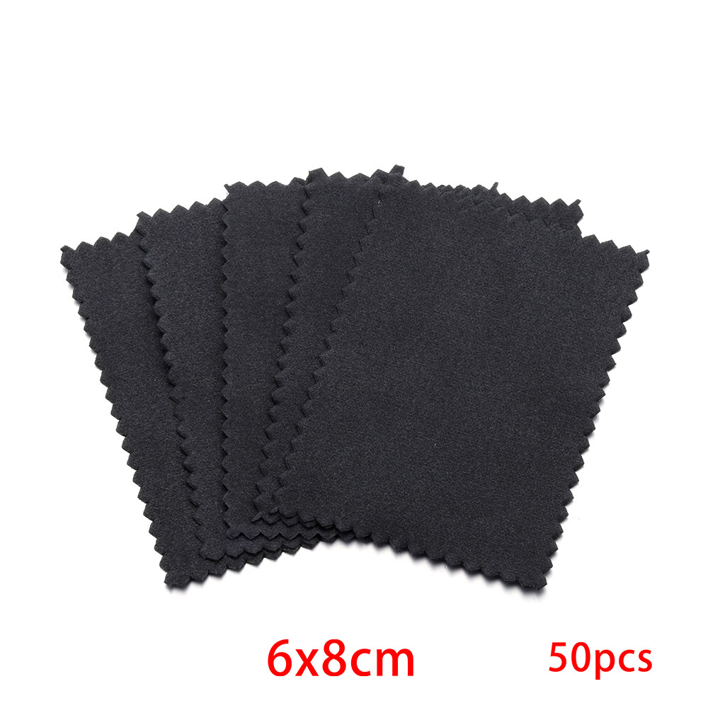 Picture of Jewelry Maintenance Square Marble Pattern Silver Wipe Double-sided Mirror Wipe Cloth Silver Gauze Suede Bright Silver Cloth