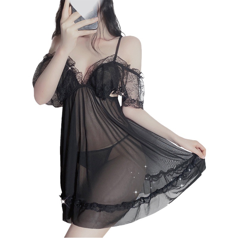 2021 New Suspender Pajamas Women's Summer Sexy Palace Style Nightgown Lace Thin Home Clothes Manufacturer Wholesale