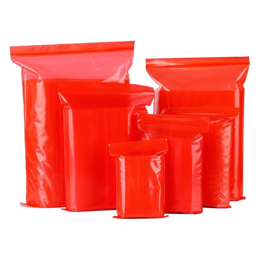 Festive Blind Box Ziplock Bag Thickeneded Red Seal Bag Blind Bag Ziplock Bag Blind Bag Empty Bag Self-Sealing