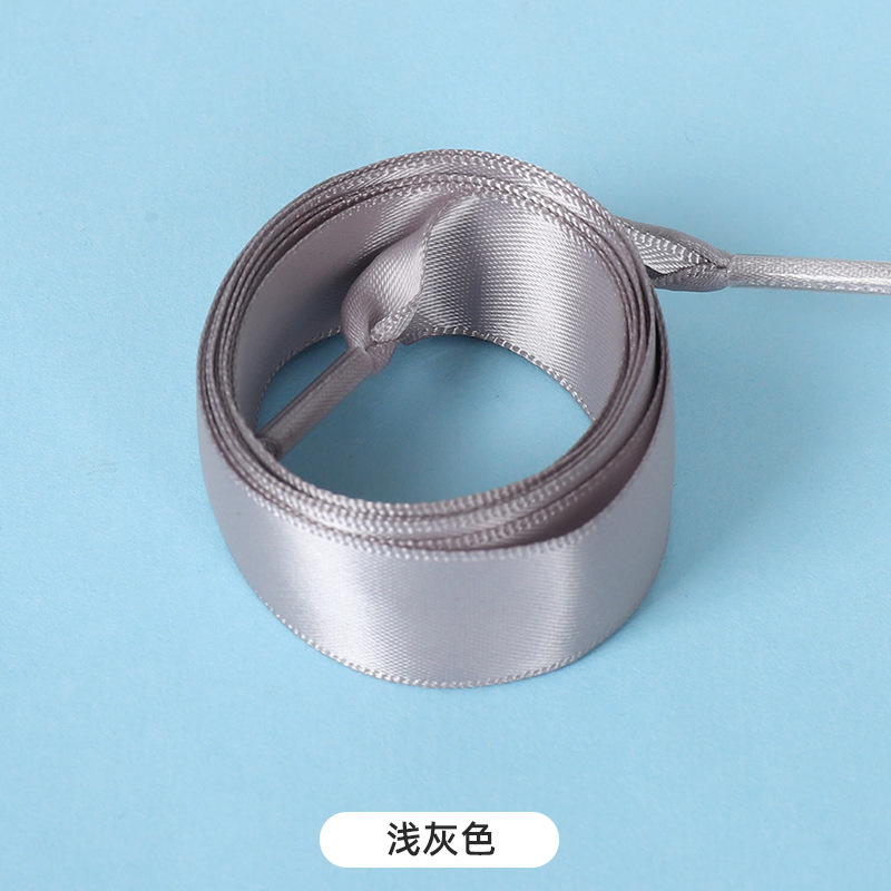 Picture of Silk shoelaces flat lace satin webbing sports small white shoes shoelaces color silk shoelaces 2cm wholesale
