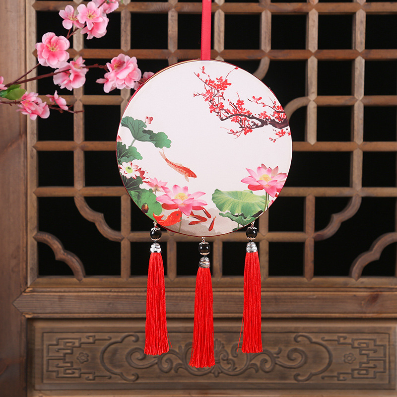 Picture of New Hanfu mid-autumn festival lantern diy handmade flowers and plants Lantern finished led Luminous lantern ancient style portable palace lantern