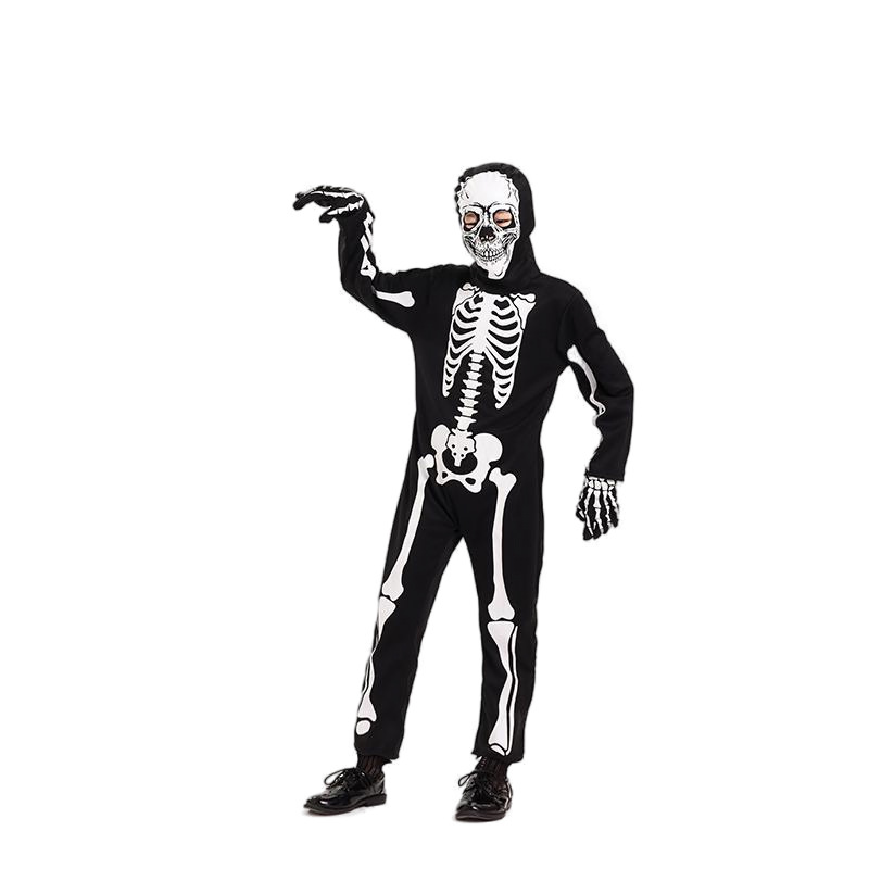 Picture of Halloween children's costumes, skeleton reaper and ghost children's character costumes, one-piece stage performance party costumes