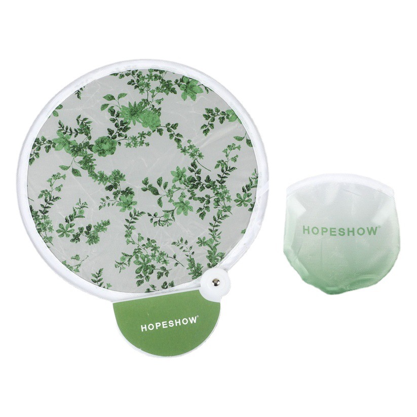 Frisbee Fan Folding Fan Folding Round Fan Reflector Fan Customized Support Fan Cloth Fan Round Fan Polyester Fan Portable Fan