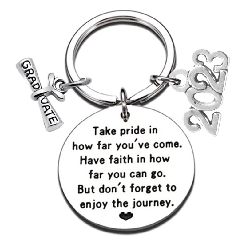 2025 graduation gift do epic sh t stainless steel keychain cross-border jewelry wholesale graduation gift