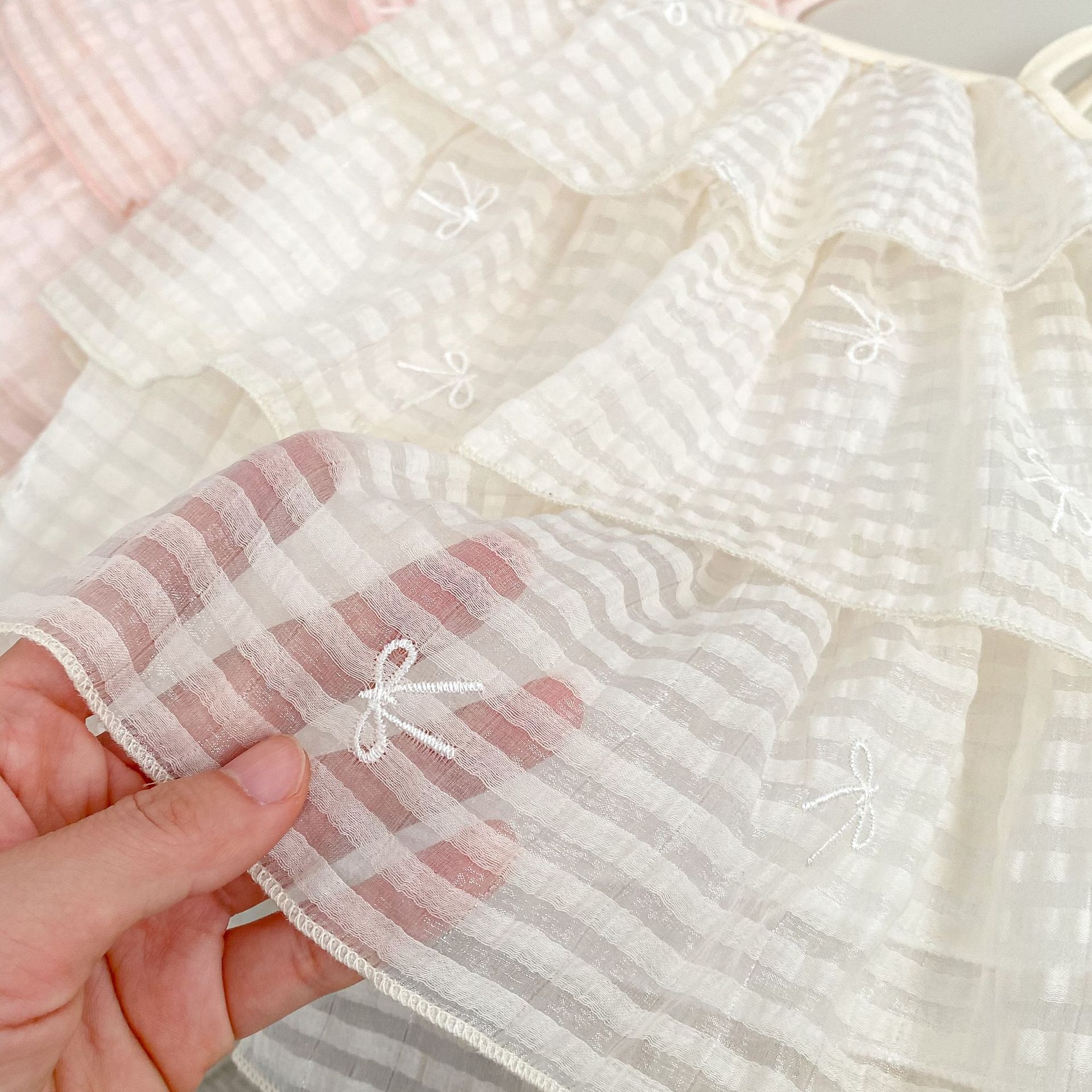 Picture of INS New Girls' Sling Cake Skirt Fashion Bow Princess Skirt Children's Baby Stylish Summer dress
