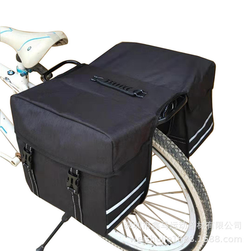 New Mountain bike road bike carrying bag rear shelf bag large capacity hanger bag double carrying bag two camel bag