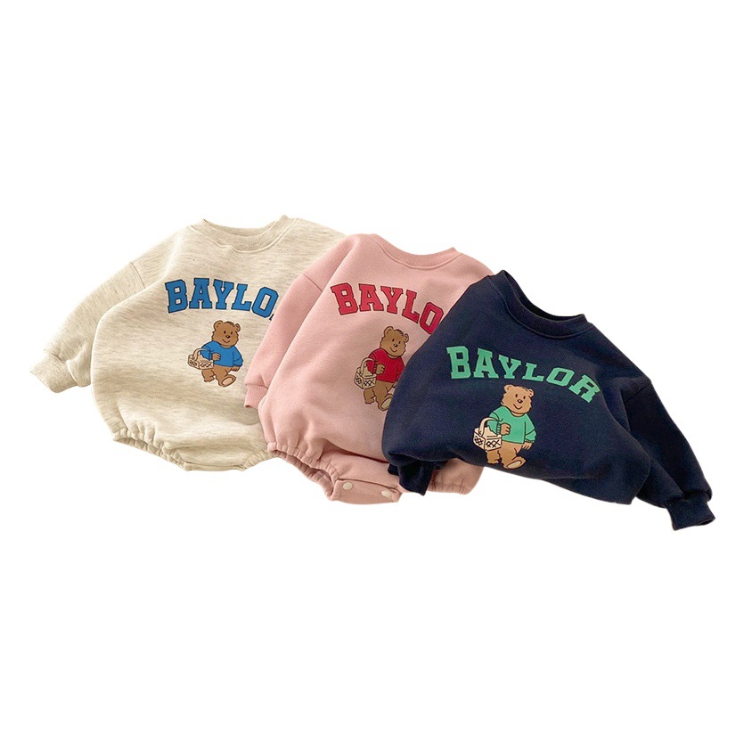 2024 Spring Newborn Clothes Baby's Spring Clothes Bag Fart Clothes Baby's Sweatshirt Triangle Climbing Clothes Baby jumpsuit