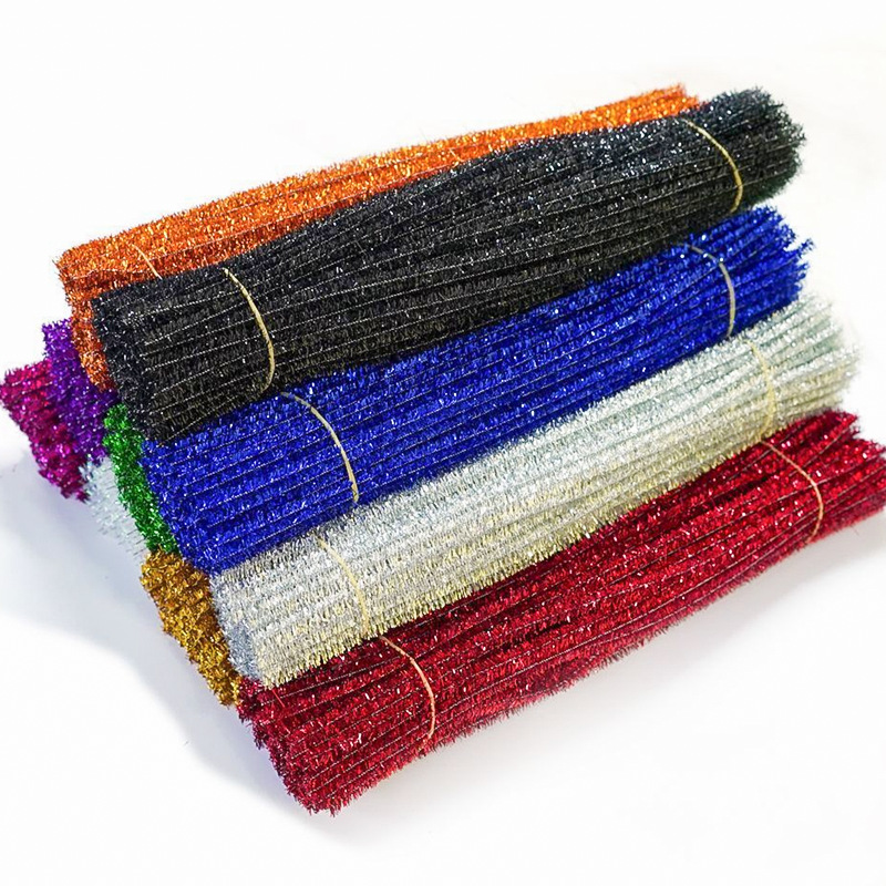 Picture of Encrypted glitter hair root strips, colorful glitter twisting sticks, bouquet handmade DIY material kit, children's handmade craft