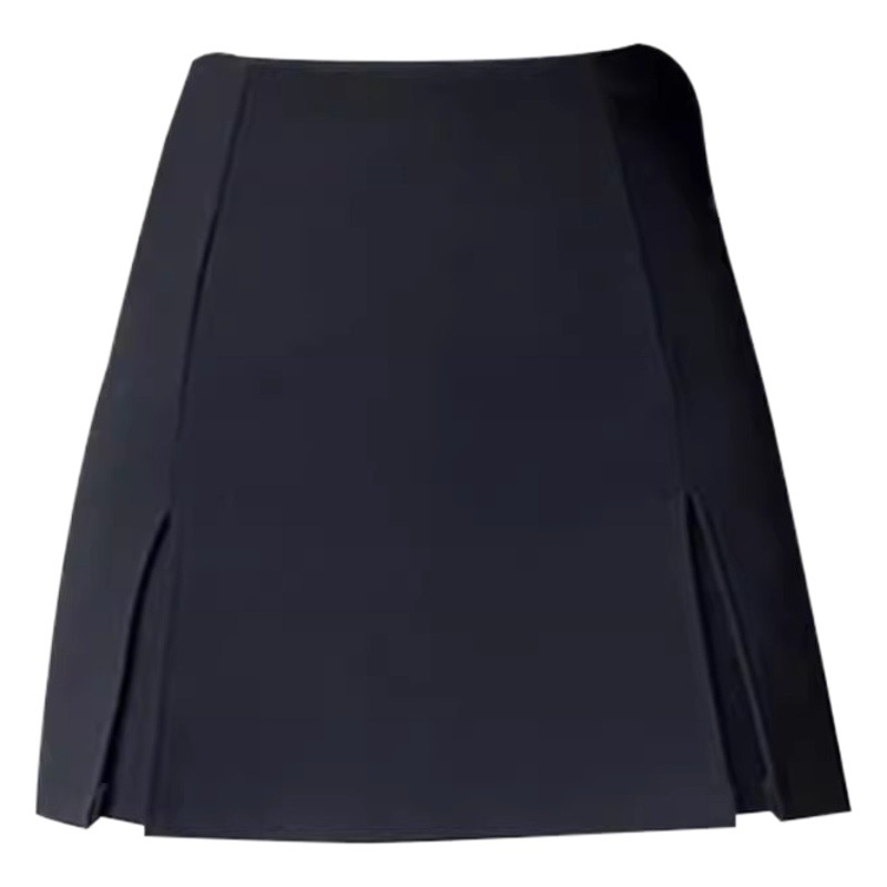 Split Skirt Women's 2024 Spring New High Waist Slim A- Line Skirt Sexy Spice Girl Anti-Light Short Skirt
