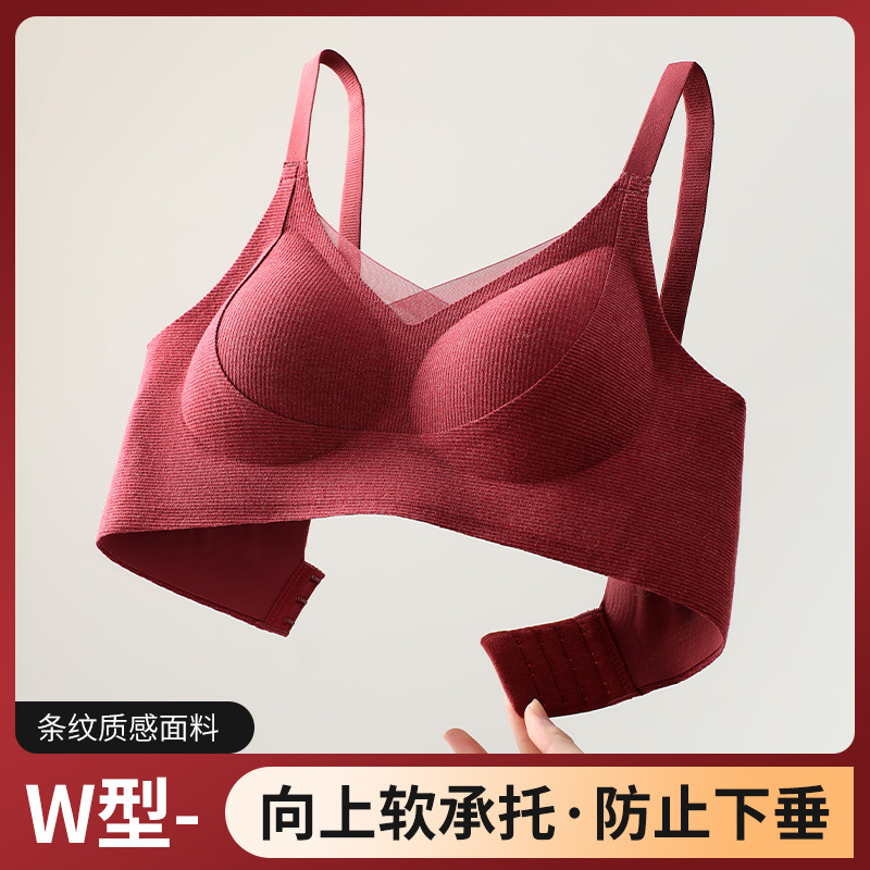 Autumn and Winter Warm Bra Brushed Thickeneded Push-Up Push-Up No Steel Ring Fixed Cup Bottoming Winter Seamless Intimates for Women