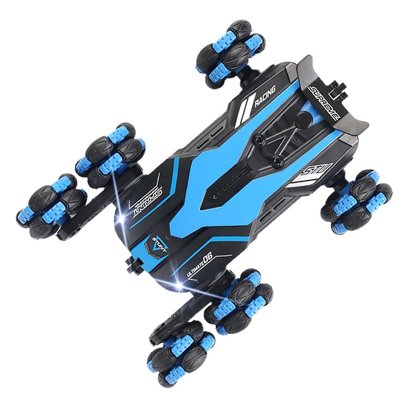 Cross-border new six-wheel stunt car spray drift car four-wheel drive remote control car climbing off-road vehicle lights children's toys