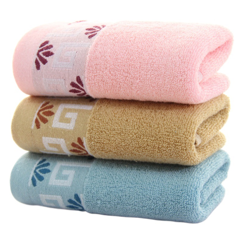 Manufacturer's Cotton Three-Section Towel Adult Household Pure Cotton Towel Student Thickeneded Towel Wholesale Logo