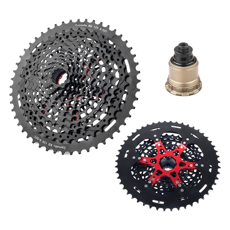 Rihi Mountain Bike Flywheel Xd11-Speed 12-Speed 9-50t Cut Out Aluminum Alloy Bracket Lightweight Design