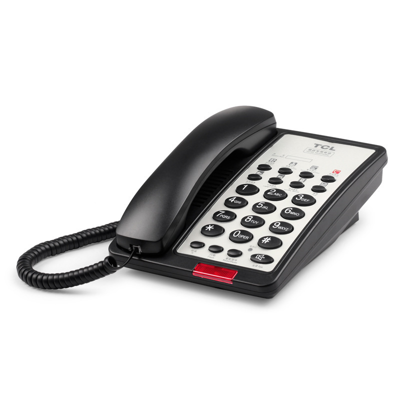 Same day delivery TCL53 hotel guest room front desk dedicated fixed black durable fashion telephone landline