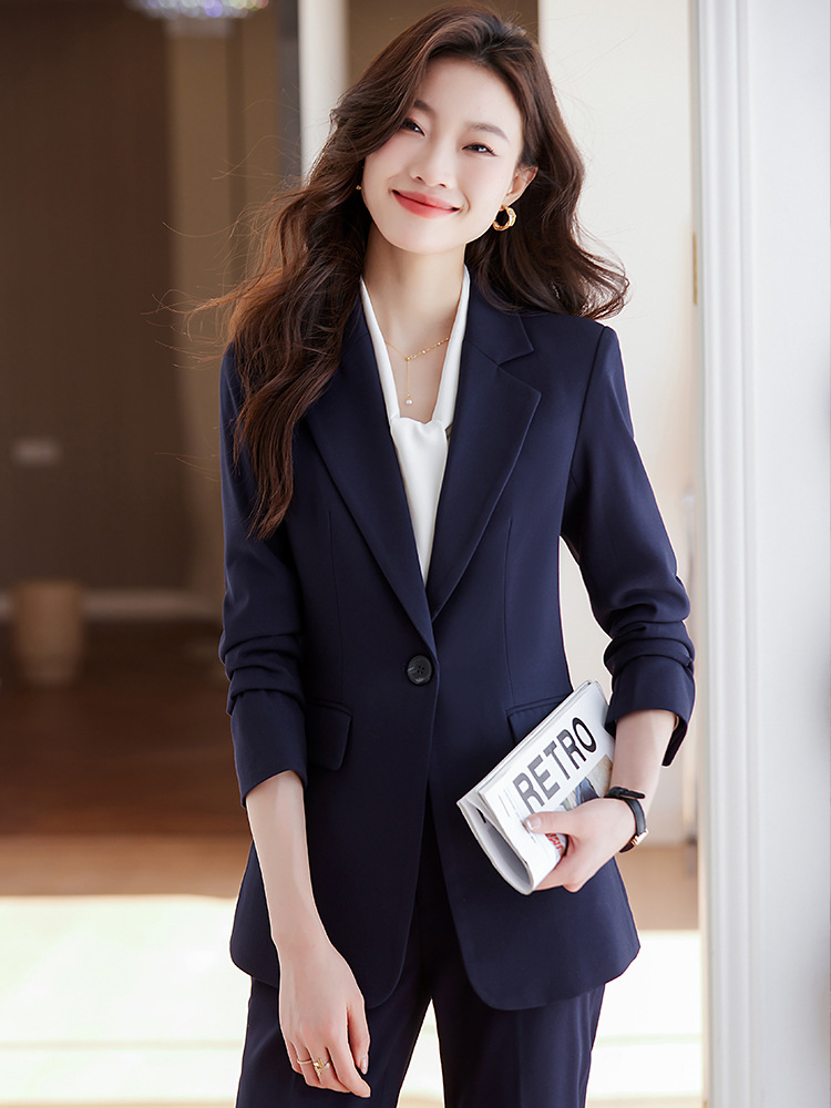 2023 autumn and winter New Professional suit women's high-end sales jewelry shop work clothes interview suit formal wear three-piece suit
