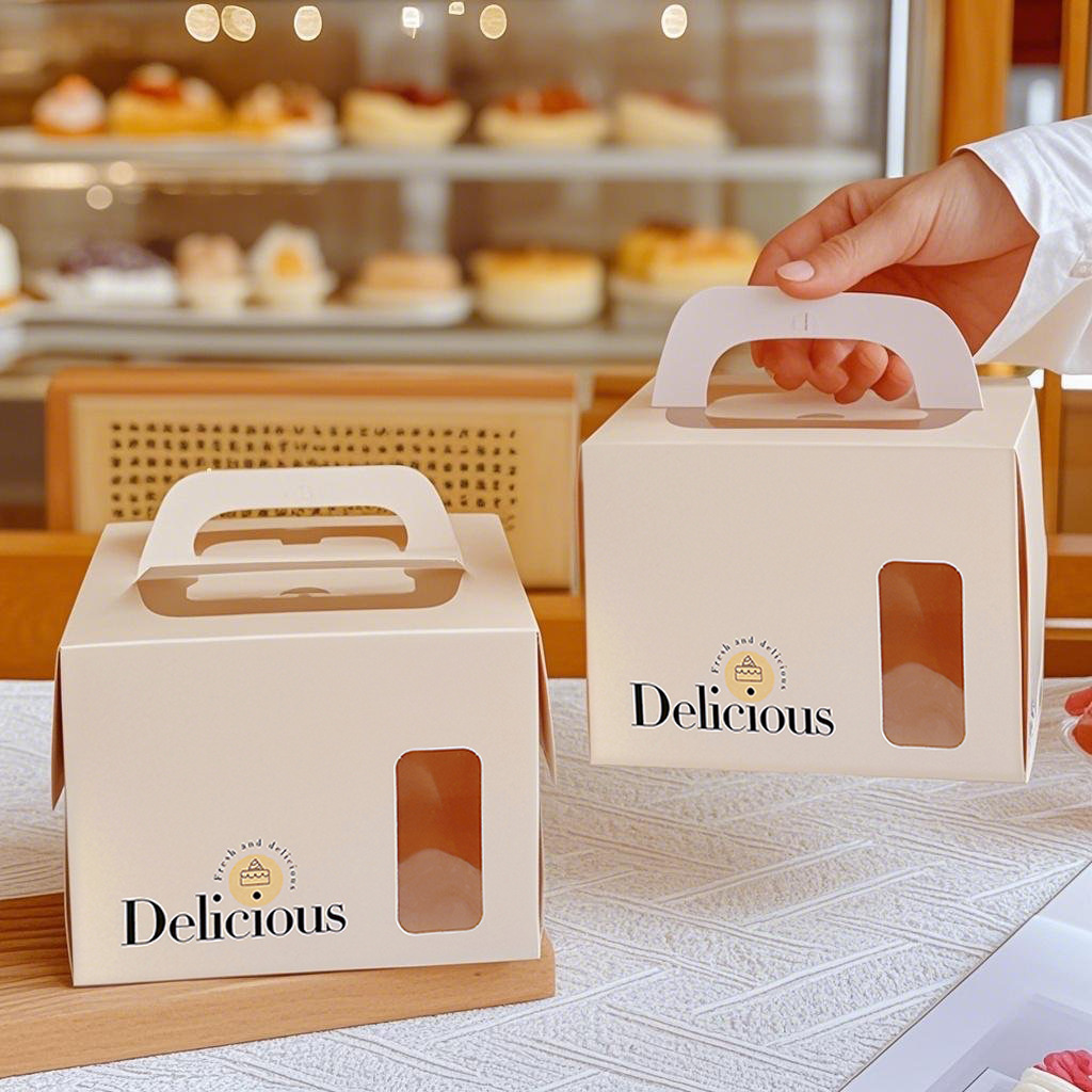 4 inch portable cake packaging box 6 inch 6 inch packing box 4 inch 5 inch one-piece box mousse dessert birthday box