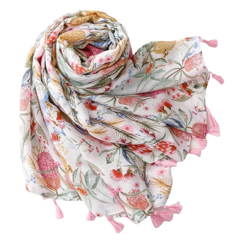 Foreign Trade New Japanese Sweet Cotton and Linen Scarf Travel Sun Protection Scarf Air Conditioning Dual-purpose Shawl Women's Thin