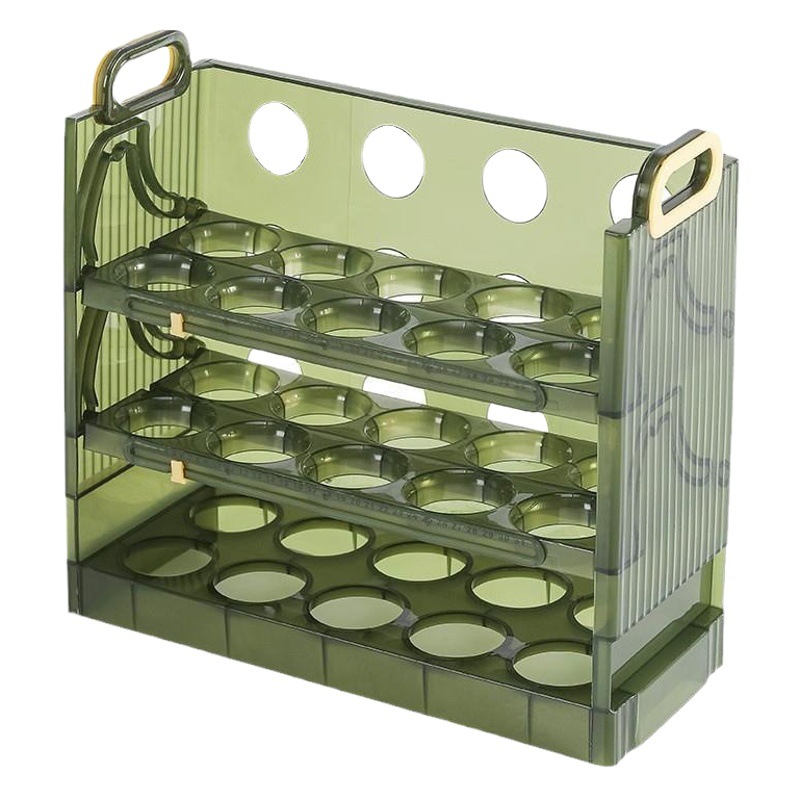 Egg Storage Box, Flip-Top Egg Holder, Fresh-Keeping Box, Refrigerator Side Door Storage Rack, Kitchen Egg Tray, Freshness-Keeping Gadget