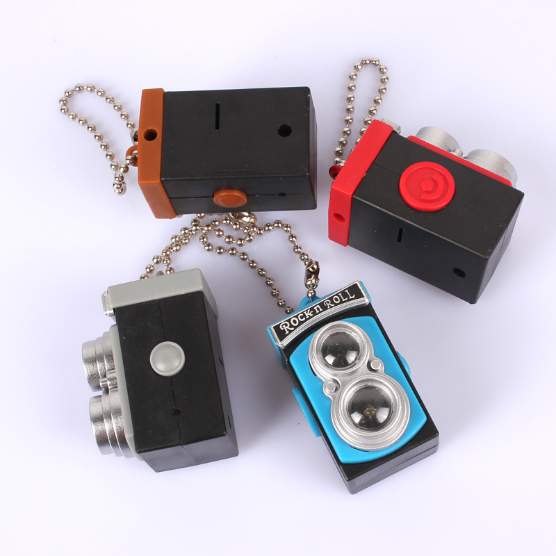 Picture of Sounding LED Retro LOMO Camera Pendant LED Luminous Keychain Activity Gift Car Pendant