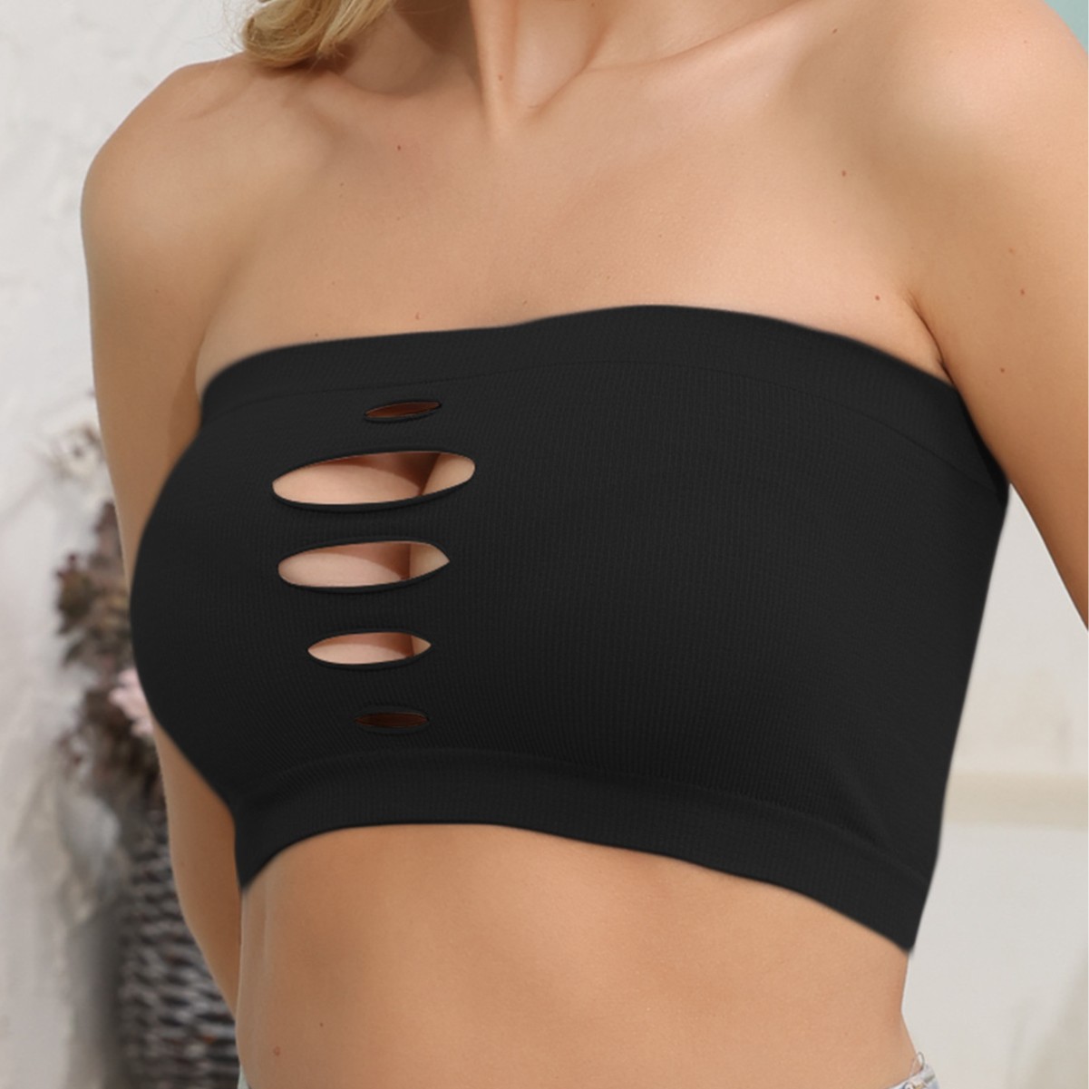 Seamless Nude Back-Wrapped Sports Bra with One-Line Waistband, Breathable and Wire-Free