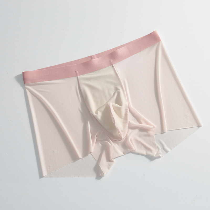Picture of 2025 New Summer Ice Silk Underwear Men's Ultra-Thin Seamless Men's Underwear Ice Silk Large Size Boxer Briefs Men's Wholesale