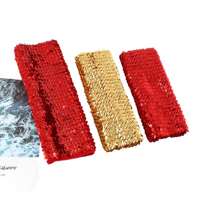 Cross-border hot selling elastic sequin sleeve wholesale sequin sleeve half finger mermaid gloves manufacturers