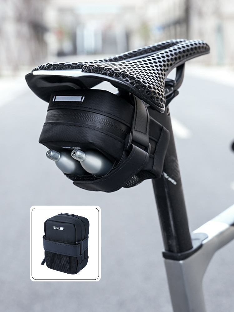 ESLNF bicycle tail bag large capacity cycling bag mountain road car saddle bag waterproof riding equipment accessories