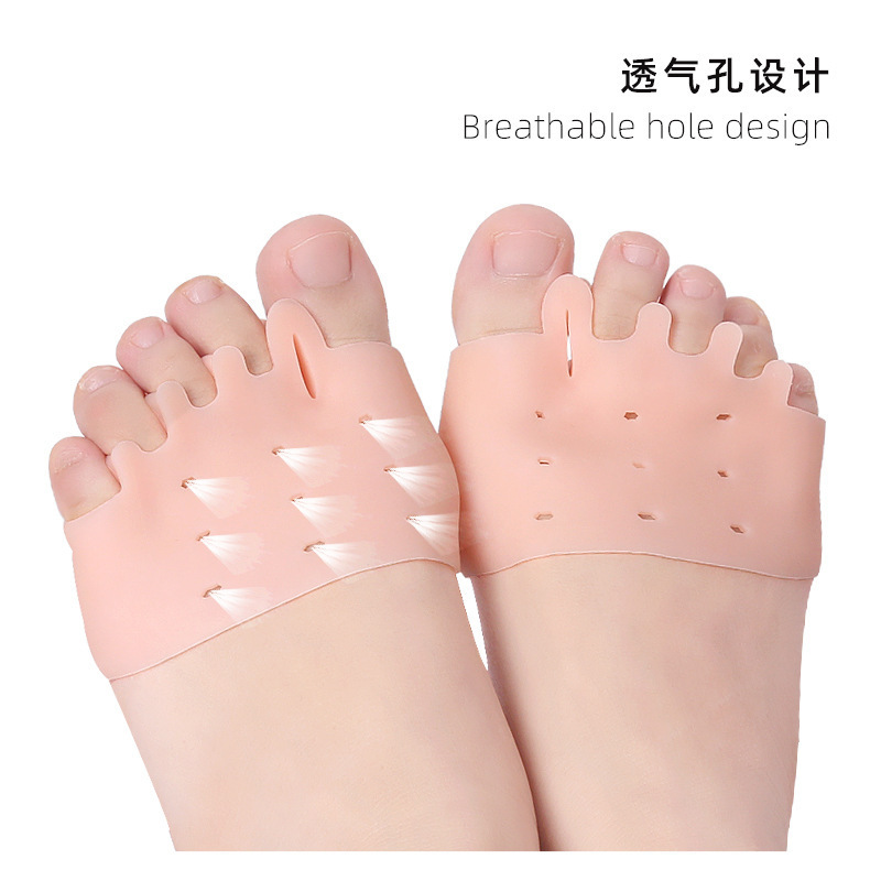 Picture of Cross-Border Five-Hole Honeycomb Front Insole for Hallux Valgus, Big Foot Bone Overlap, Shock Absorption and Pressure Relief, Five-Hole Fixed Separation of Toes
