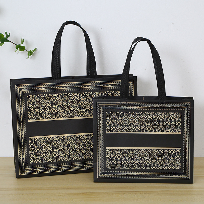 Non-woven clothing store handbag gift packaging gift bag custom shopping large bag clothes packing bag wholesale