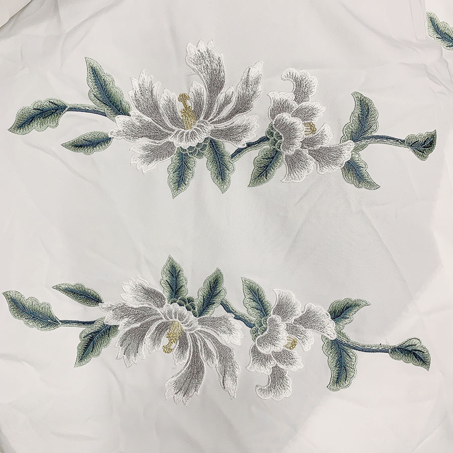 in stock beauty sense explosions good things to buy color dress mouth chiffon satin processing lace embroidery sleeve pair of flowers