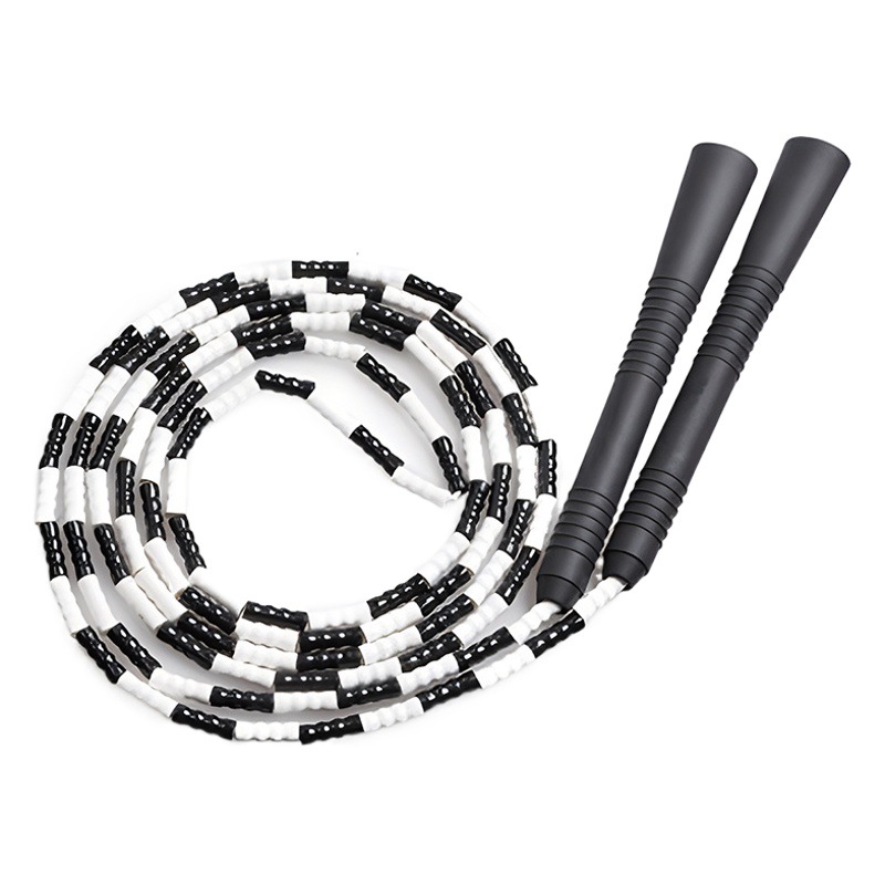 Children's bamboo rope skipping adult pattern fancy professional fitness soft beads junior high school students college students high school entrance examination competition special