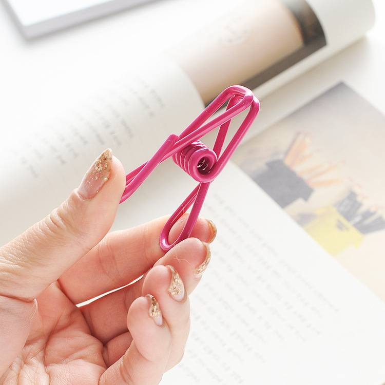 Picture of 10 Pack Color Multi-purpose Clip Drying Clip Clothes Clip Clothes Clip Strong Windproof Clip for Cold Clothes