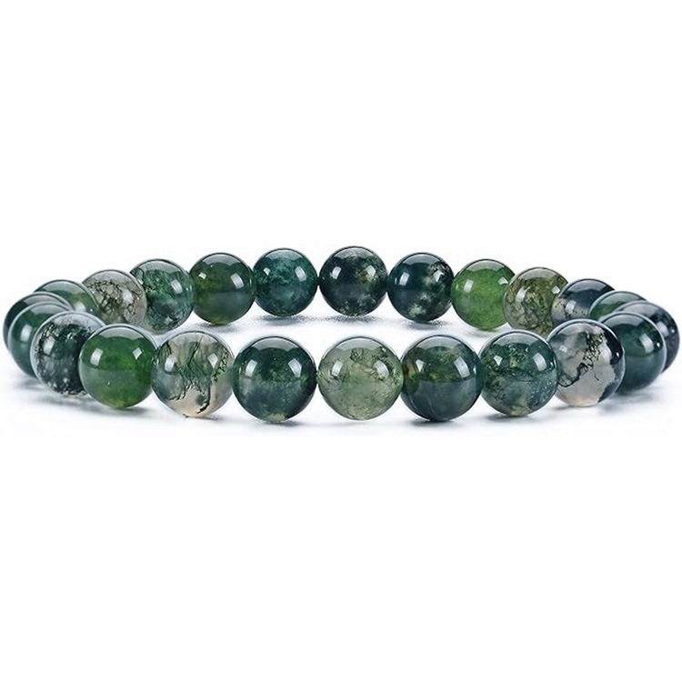 Picture of Zhou Lianfa 32 Color Amazon Crystal Agate Tiger Eye Bracelet Fashion Simple Single Circle Round Bead Cross-border Bracelet Batch