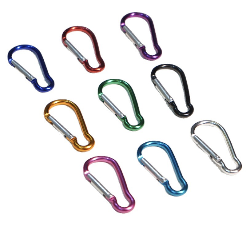 Picture of No.5 gourd buckle aluminum alloy spring mountaineering buckle mountain climbing backpack key chain outdoor quick hanging