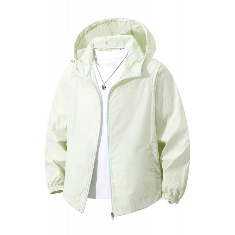 Sun protection clothing for men and women with hoodies 2025 summer new men's youth outdoor sports and leisure travel fishing skin clothes