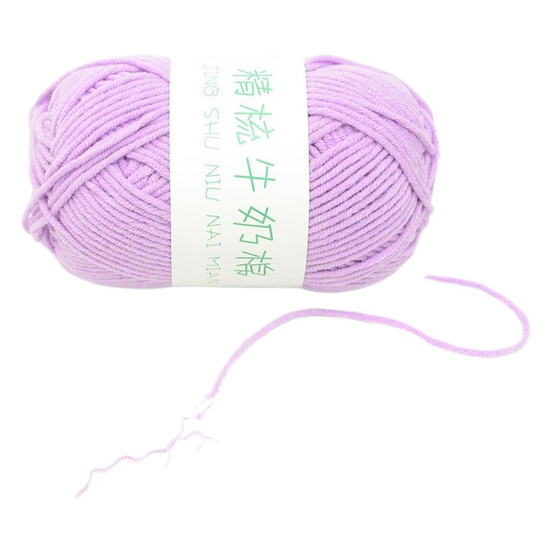 Combed Milk Cotton Five 5 Strands Cute Baby Cotton Thread Knitted Doll Thread Little Red Riding Hood Doll Milk Cotton Manufacturer Wholesale