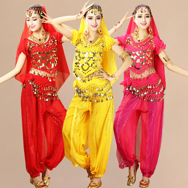 Belly dance suit clothing highlight pants performance clothing new adult Indian dance performance clothing dance practice clothing