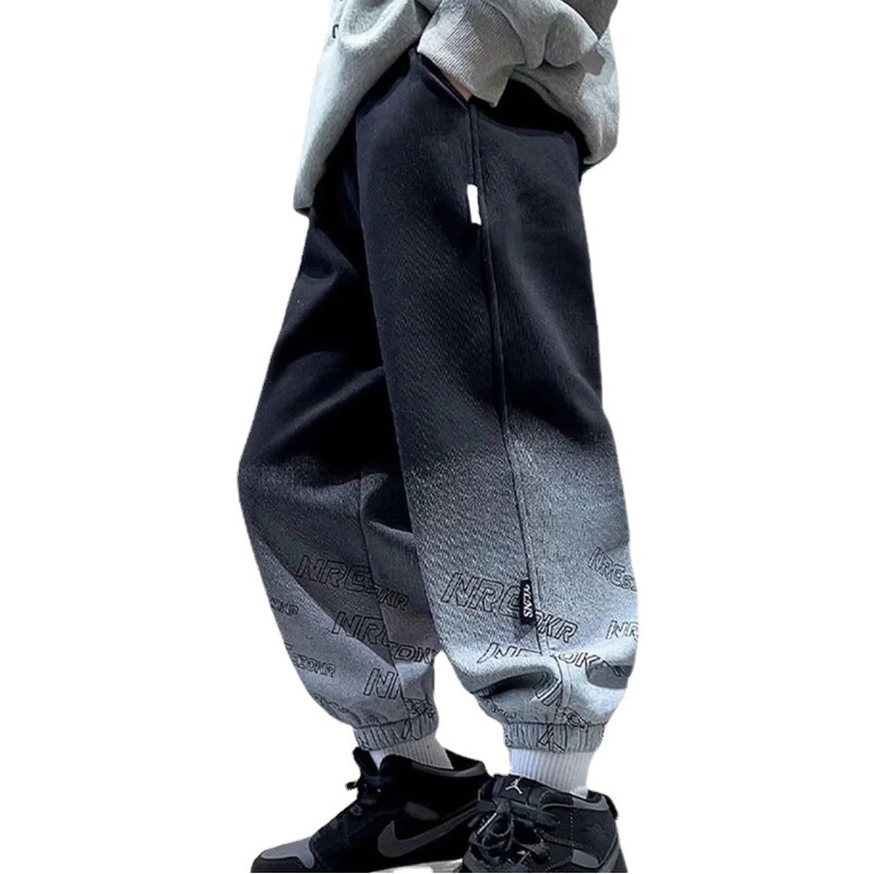 Boys' Pants Spring and Autumn 2023 Summer Trendy Children's Sports Pants Big Children's Handsome Gradient Casual Loose Pants