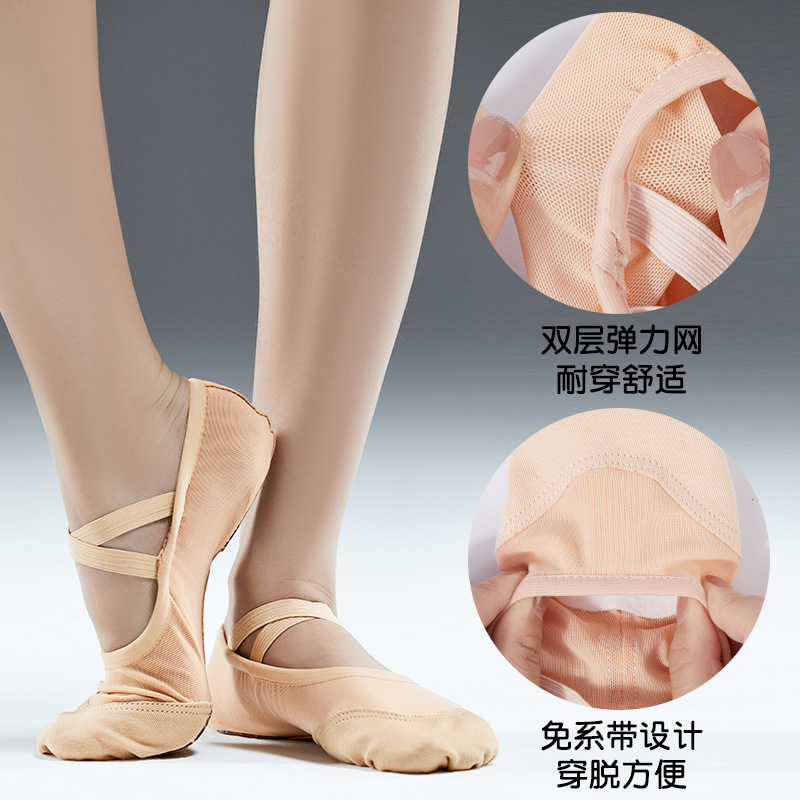 Picture of Summer children dance shoes stretch mesh breathable ballet shoes adult dance cat claw shoes dancing shoes wholesale
