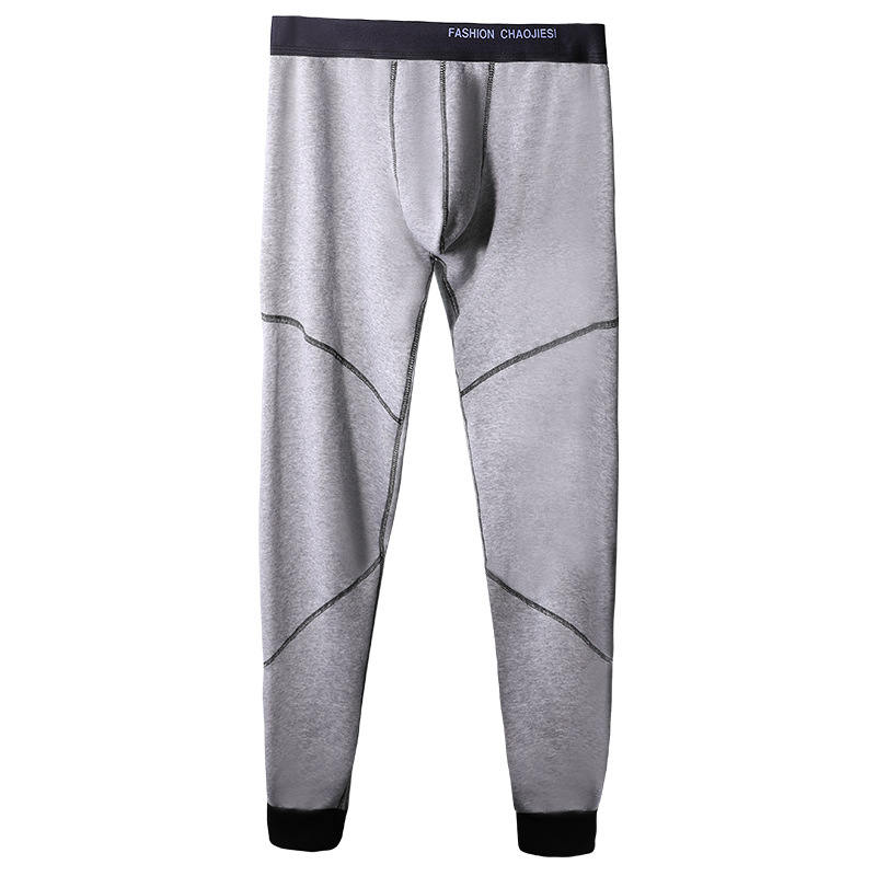 Picture of Winter long johns men's underwear thickened fleece-lined warm cold-proof pants single tights leggings youth cotton-wool pants