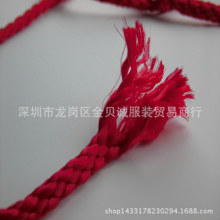 5mm Red Pineapple Pattern Rope Red Luggage Rope Red Rope Craft Christmas Decoration Rope