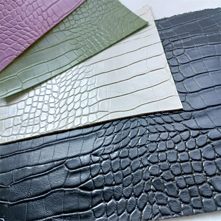 Leather Crocodile Pattern Leather Fabric Artificial Leather Packaging Box Bag Women's Bag Leather Crocodile Pattern Leather