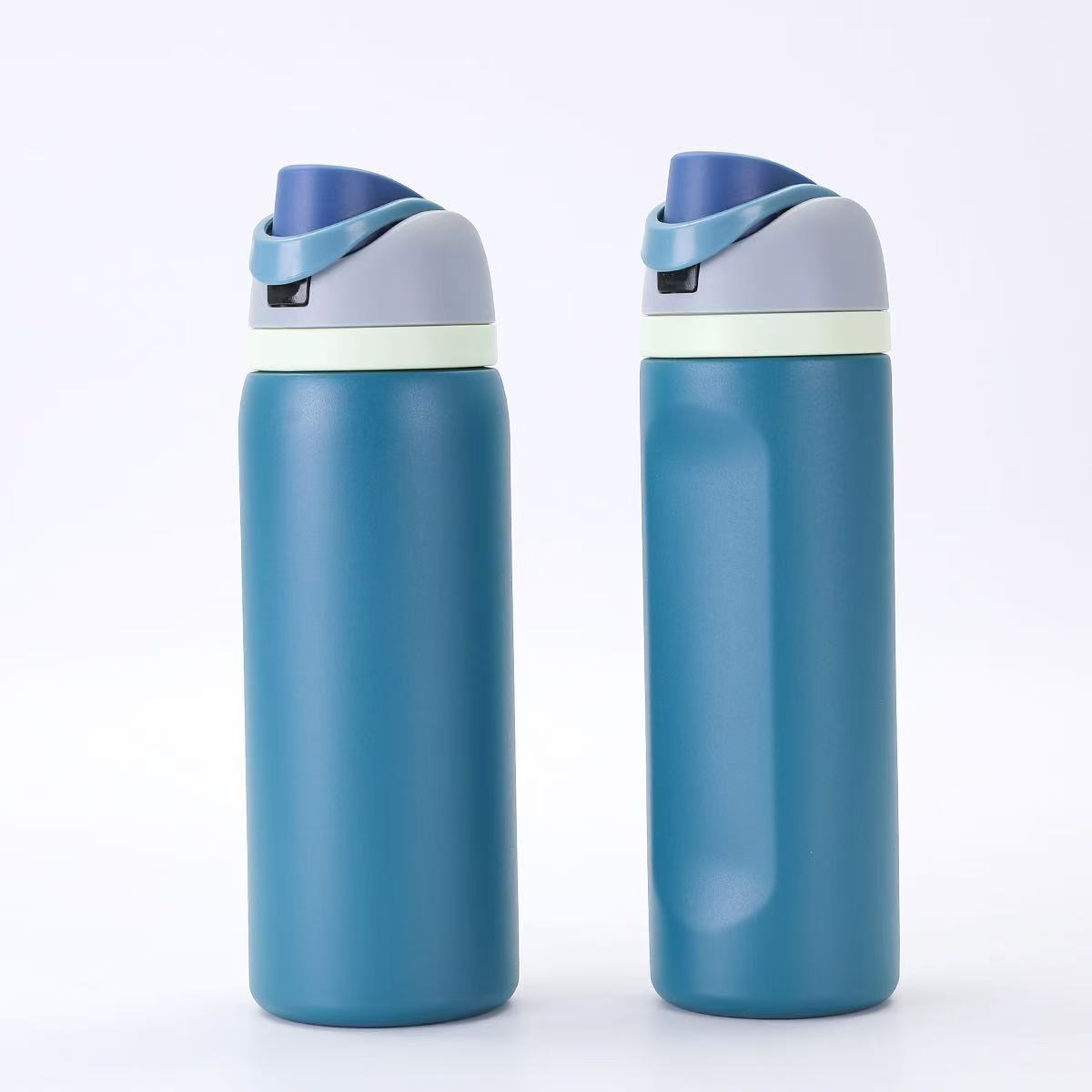 Picture of Cross-Border Double-Drink Lid Stainless Steel Thermos Cup for Men and Women, Outdoor Sports Fruit Cup 304 Stainless Steel Thermos Cup