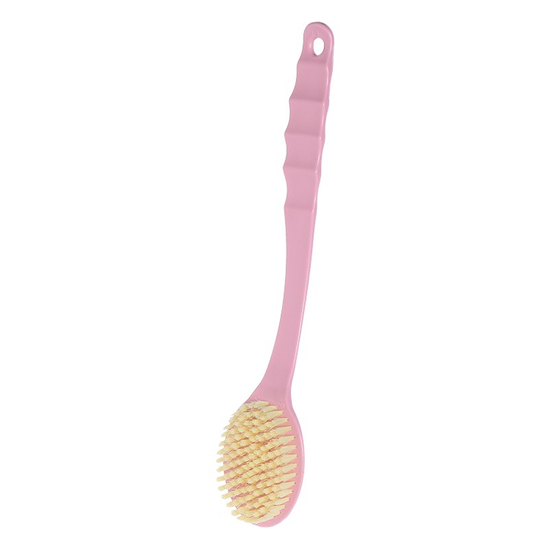 Soft Bristle Massage Bath Brush, Long Handle Back Rub Brush, Two-In-One Bath Brush with Bath Ball, Bath Brush, Double-Sided Bath Brush