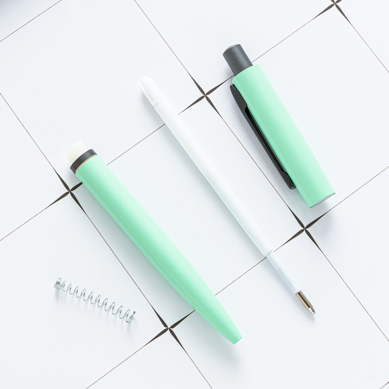 Picture of Spot Press Ball Pen wholesale multi-color metal ball pen office writing Stationery Gift advertising pen logo