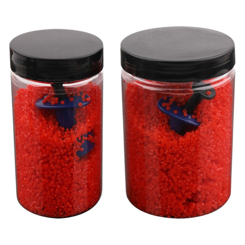 Barrel red worm rubber band particles blue red worm clip red worm binding device fishing gear accessories